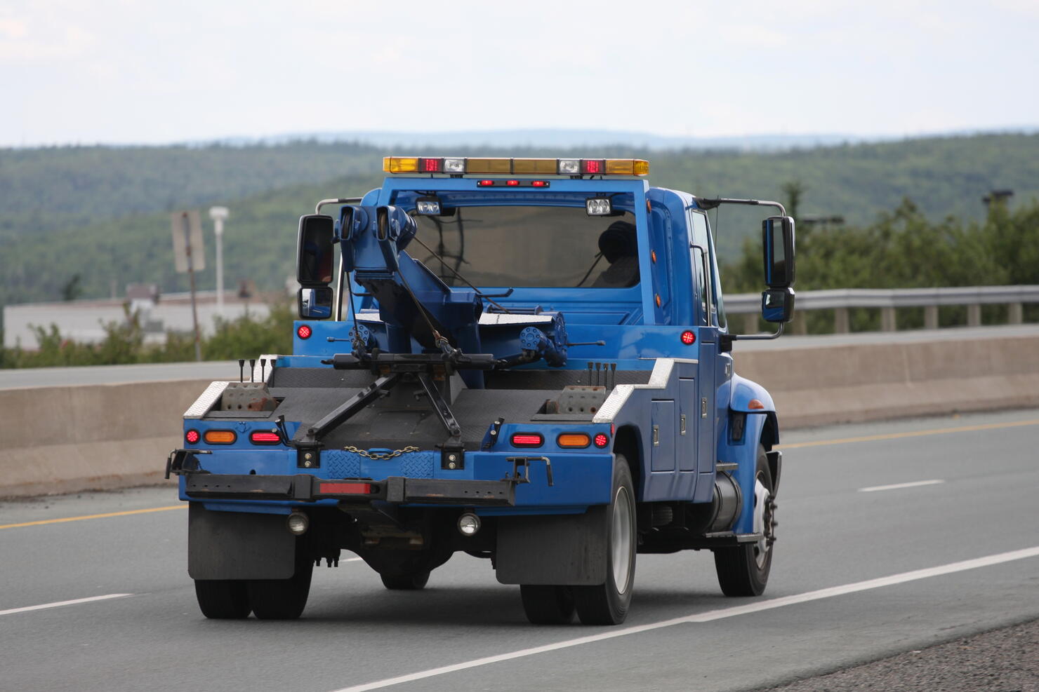 Blue Tow Truck