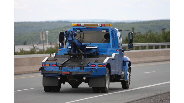 Blue Tow Truck