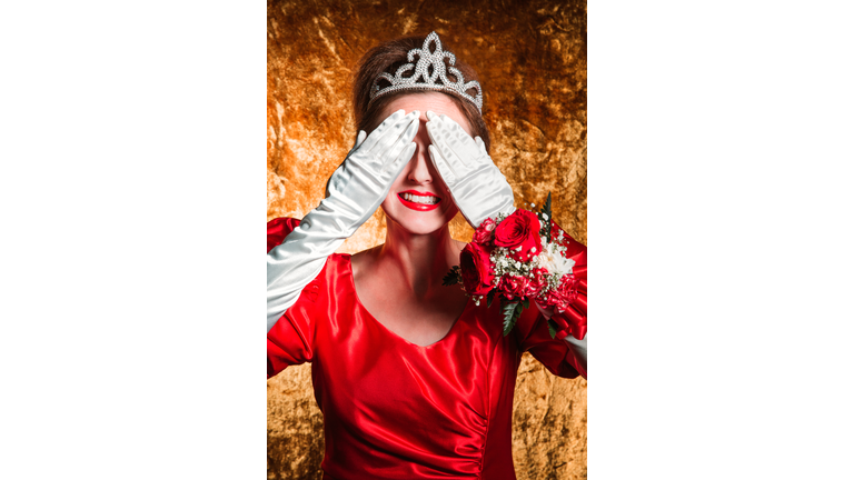 Woman Covering Eyes