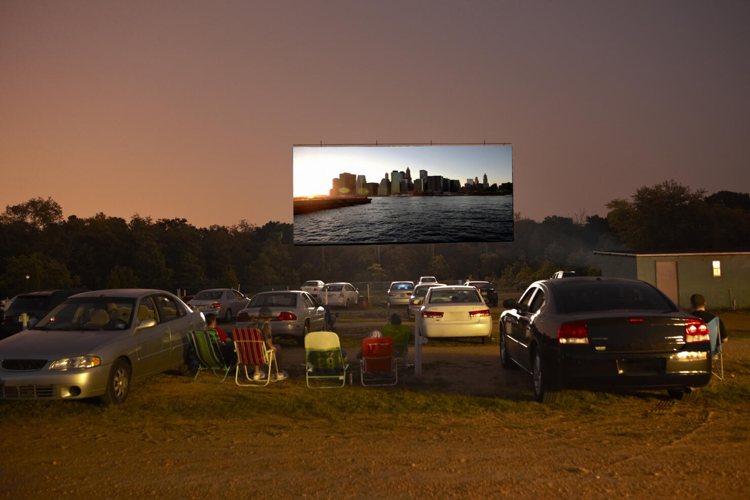 Drive in movie theater