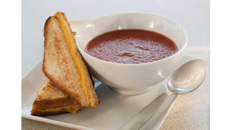 Grilled cheese and tomato soup