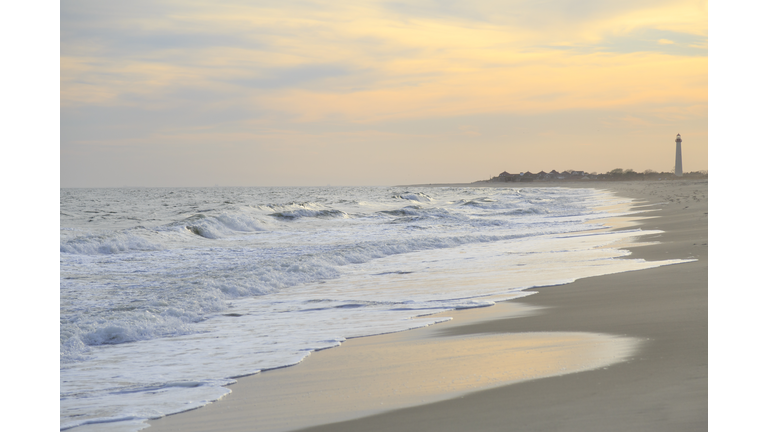 Sunset over Cape May Beach