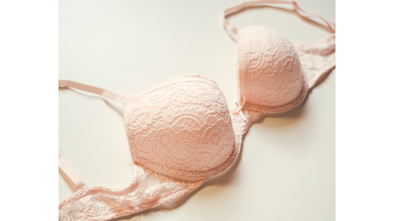 Close-Up Of Bra Against White Background