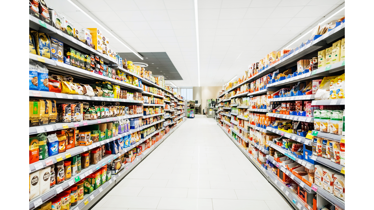 A Colorful Supermarket Aisle