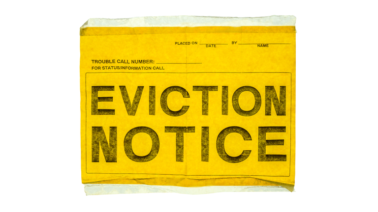 Isolated Eviction Notice