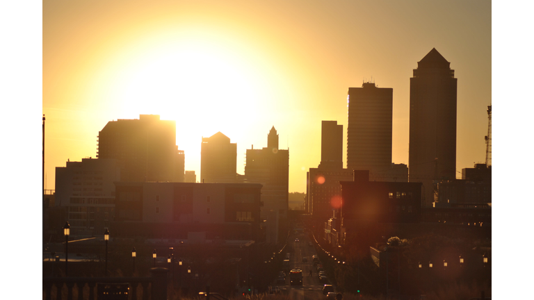 Modern Buildings In City Against Sky During Sunset