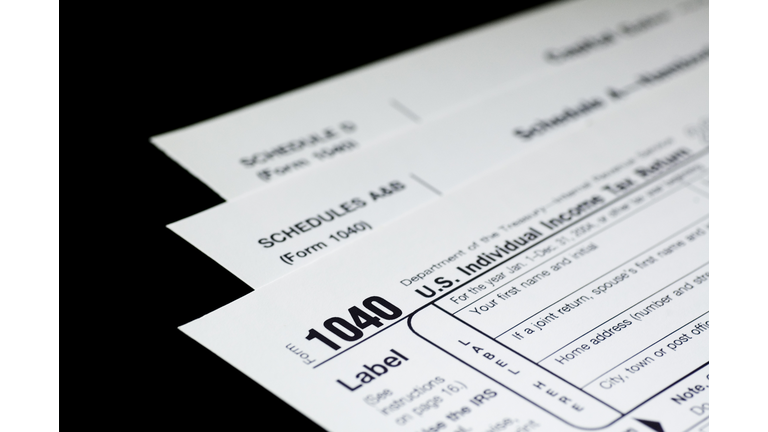 Tax Forms on Black