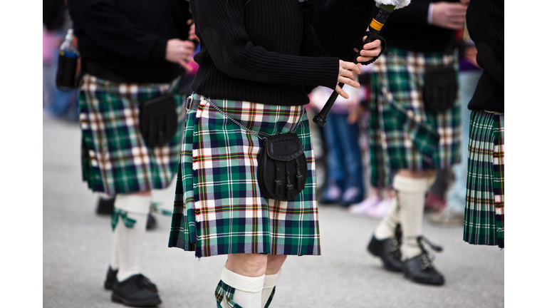 Bagpipers Marching