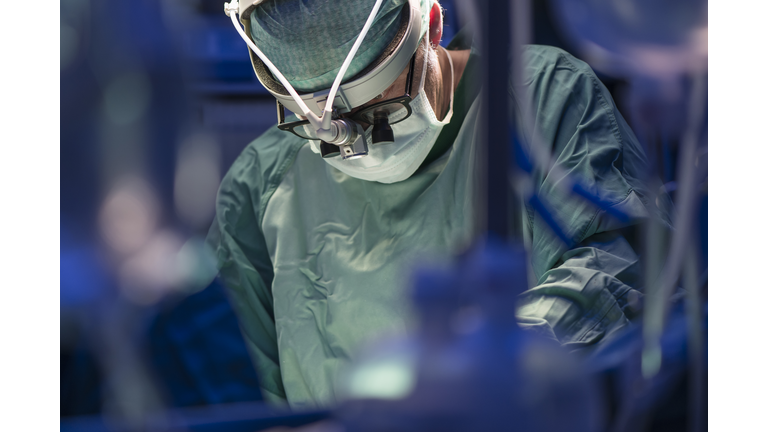 Surgeon during a surgery