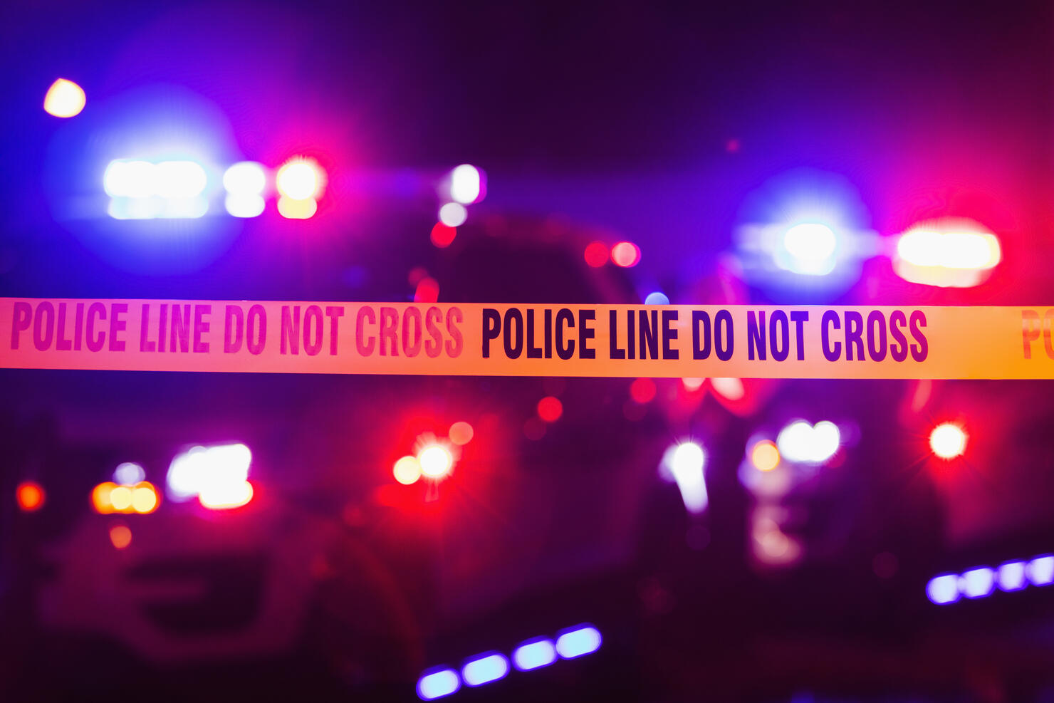 Accident or crime scene cordon tape