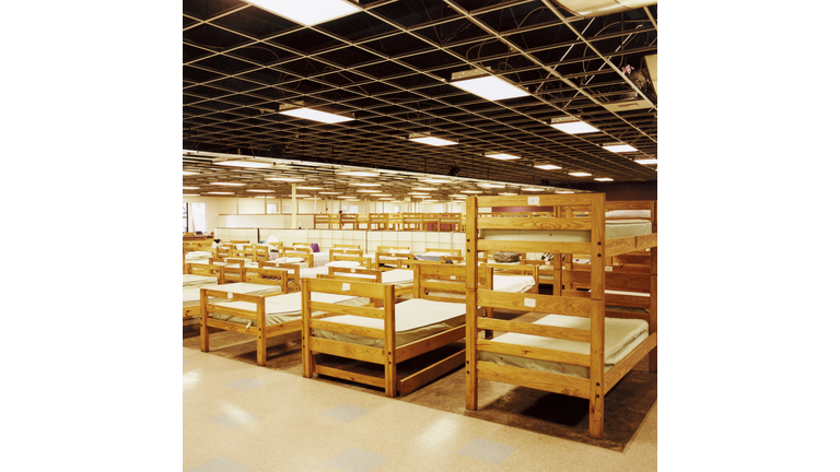 Beds in Homeless Shelter