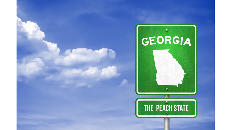 Georgia - Georgia Highway sign - Illustration