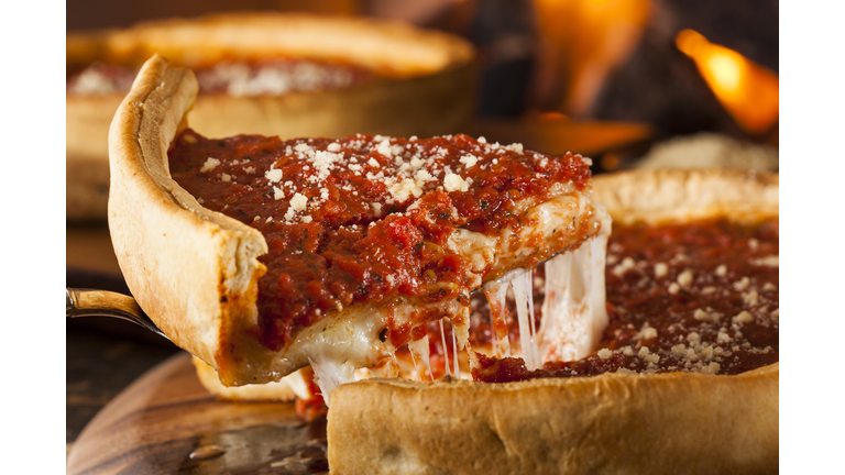 Chicago Style Deep Dish Cheese Pizza