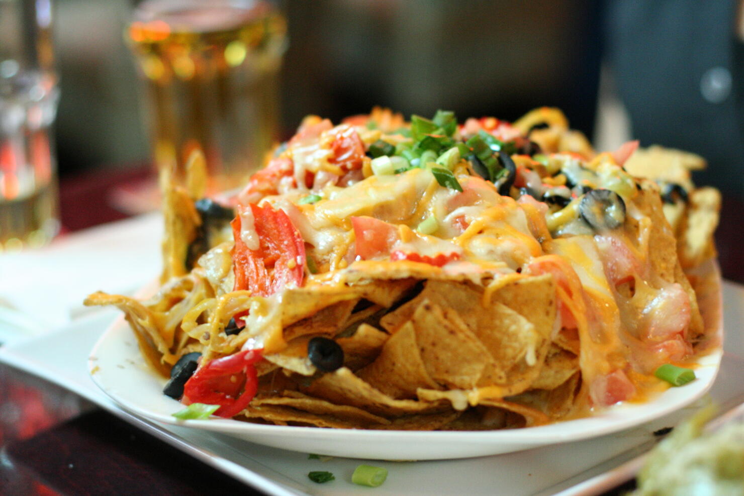 Nachos and cheese