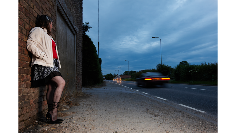 Street prostitution concept