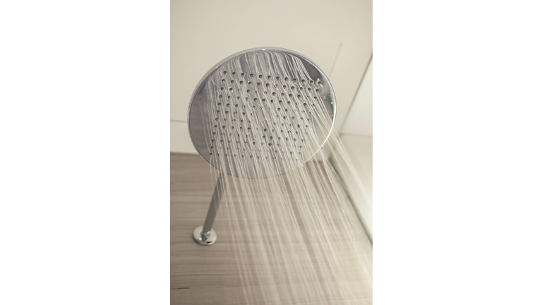 Shower head with running water