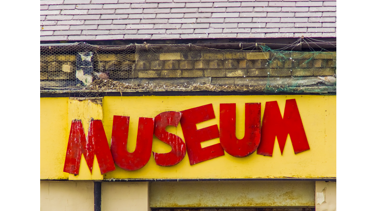 Old Grungy Museum Sign