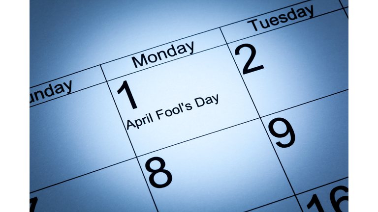 April Fool's day in the calendar