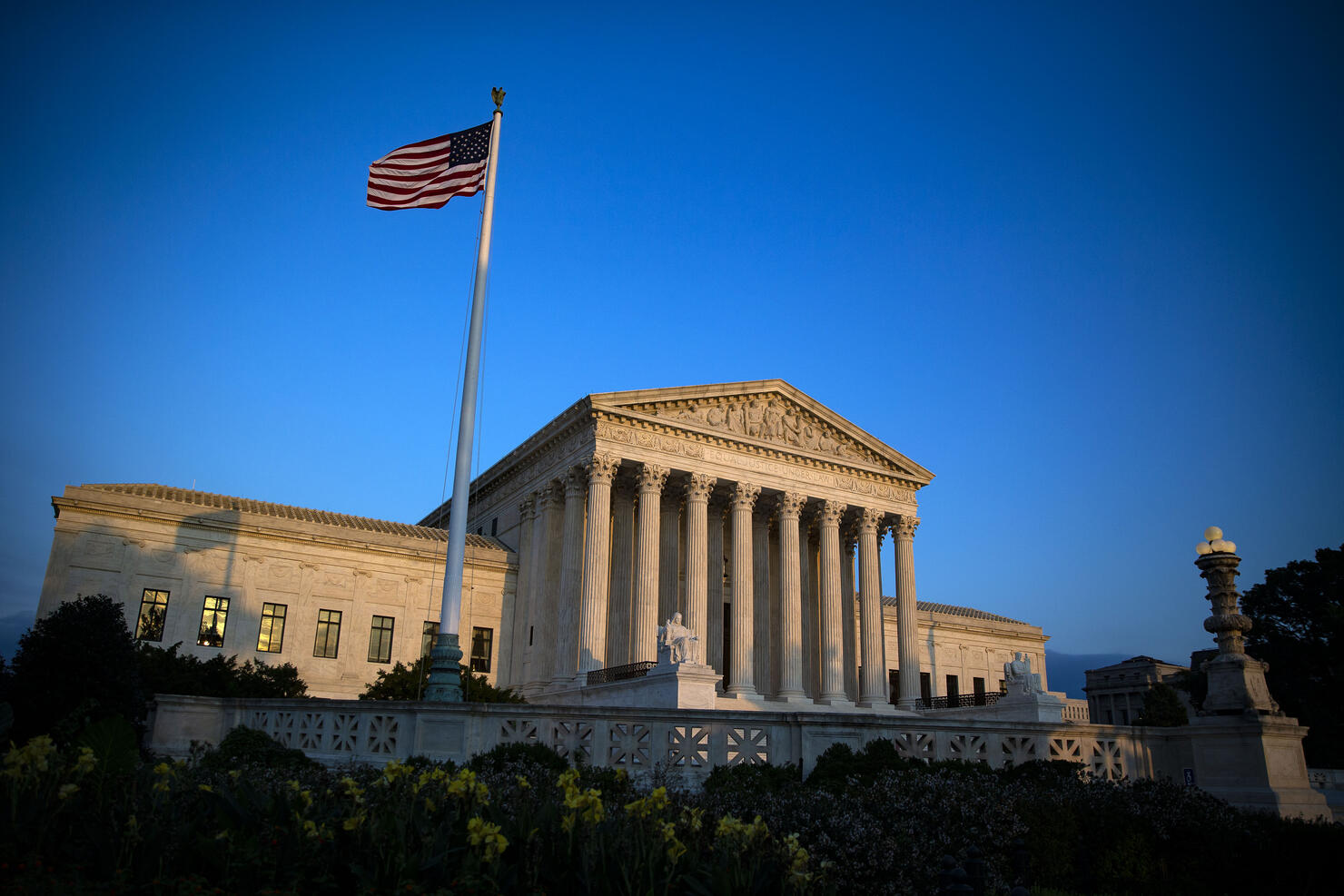 The U.S. Supreme Court building stands in Washington