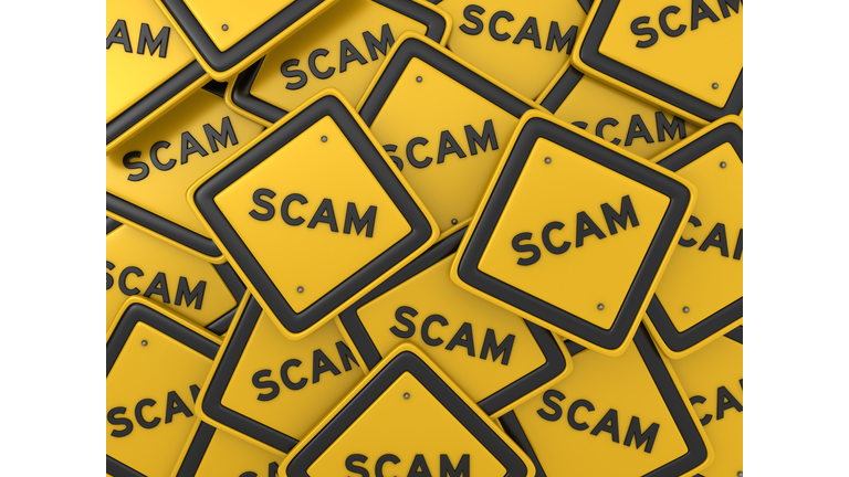 SCAM Road Sign - 3D Rendering