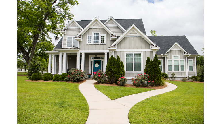Single Family New Construction Home in Suburb Neighborhood in the South