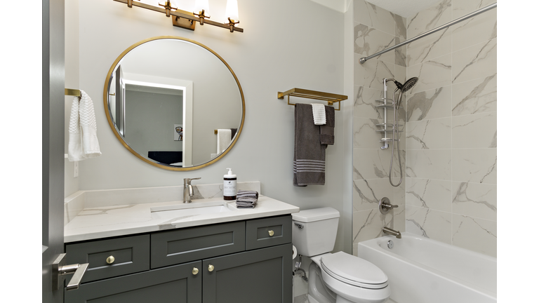 Modern bathroom interior
