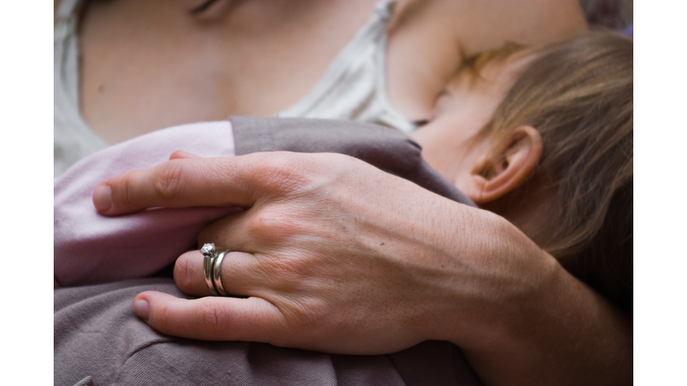 Mother breastfeeding her baby