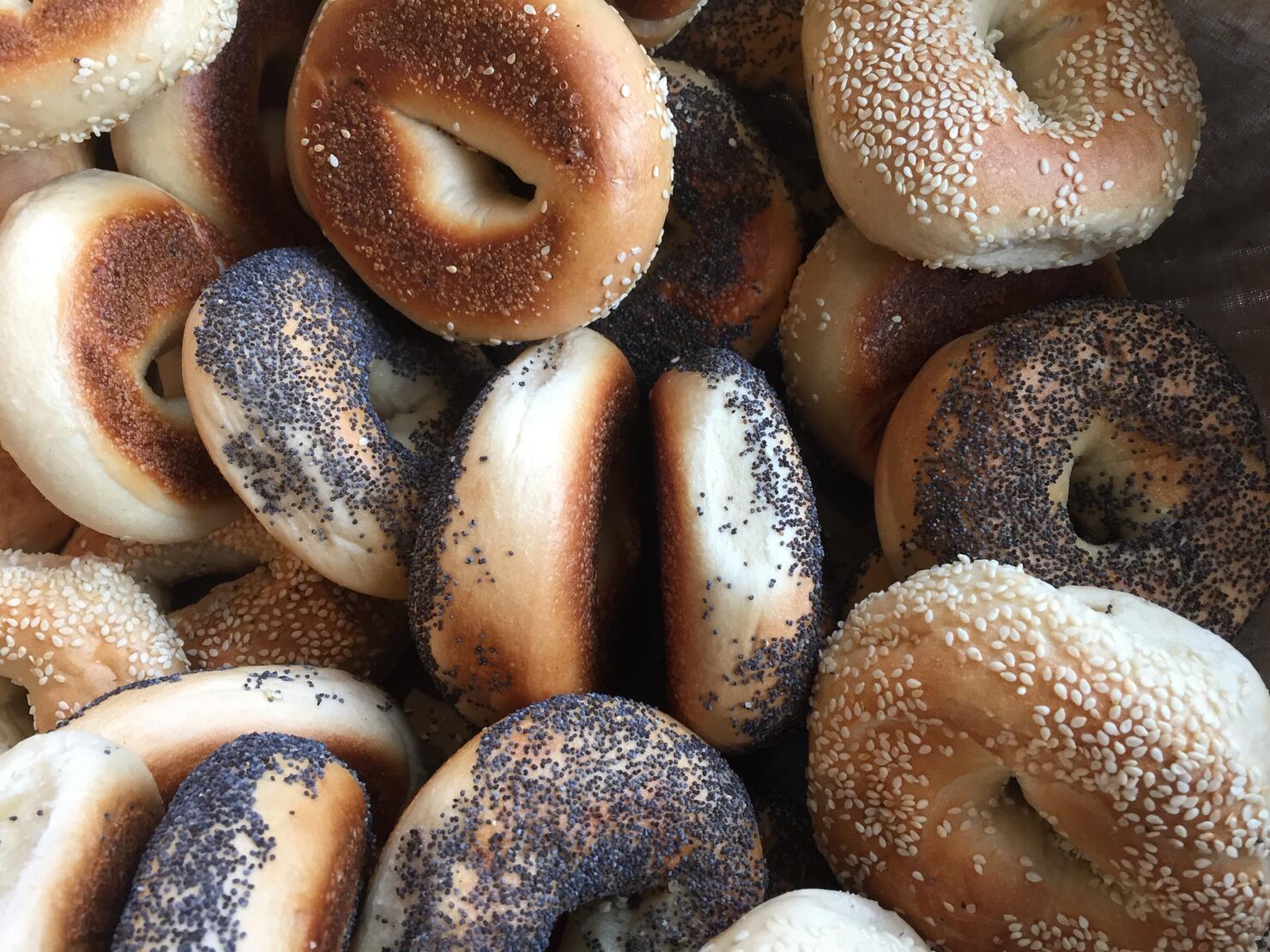 Full Frame Shot Of Bagels