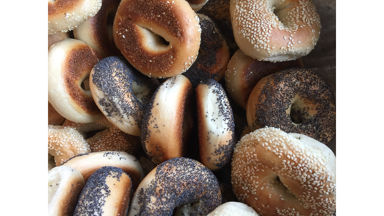 Full Frame Shot Of Bagels