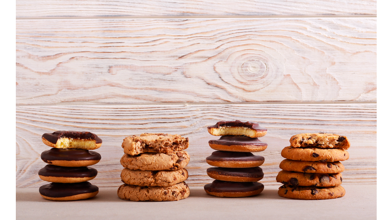 Selection of girl scout cookies