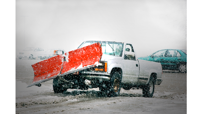 Snow-plow and Truck