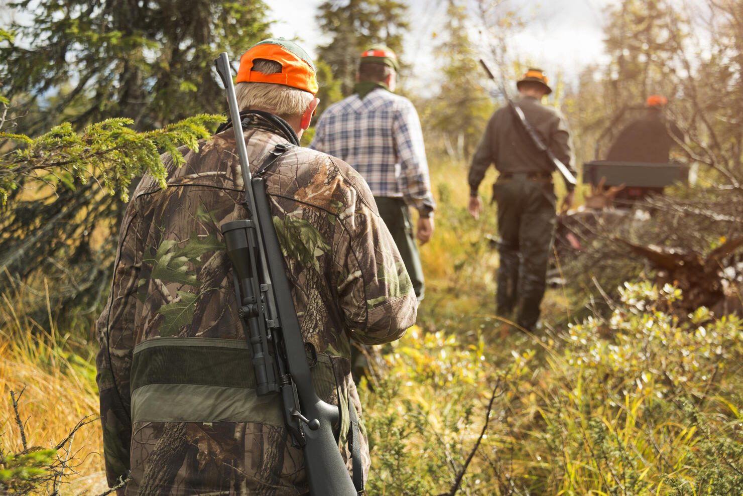 Men at hunting