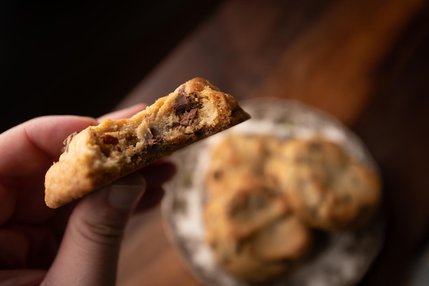 Hand holding Bite Cookie