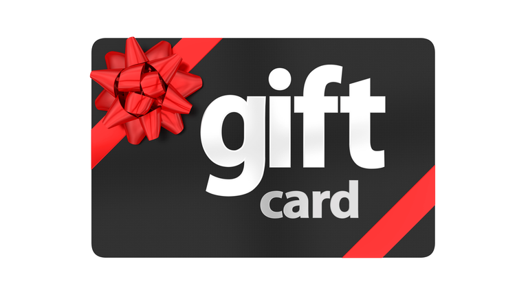 Gift Card Isolated