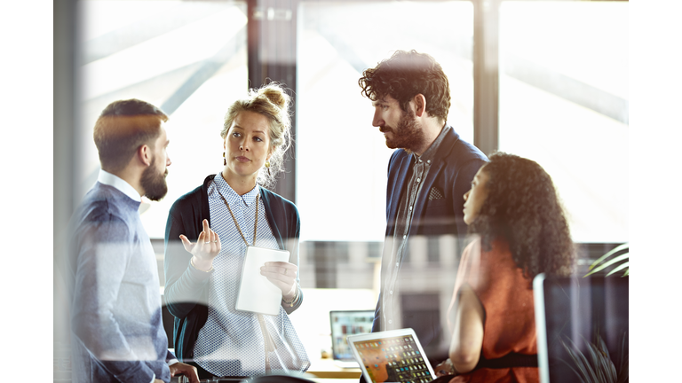 People working in office