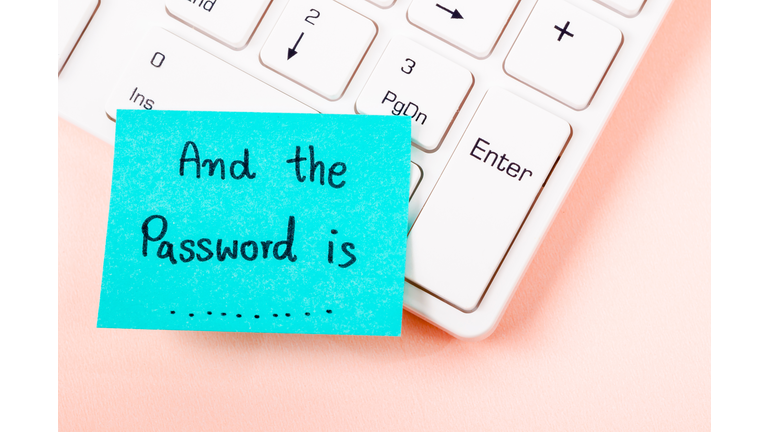 And the password is text on sticky note.
