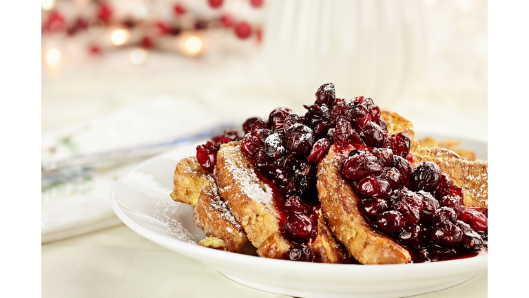 Cranberry Sauce over French Toast