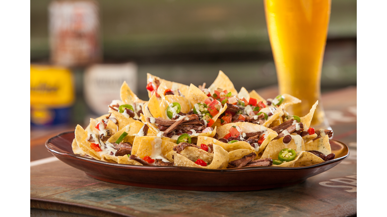 Beef Nachos and Beer