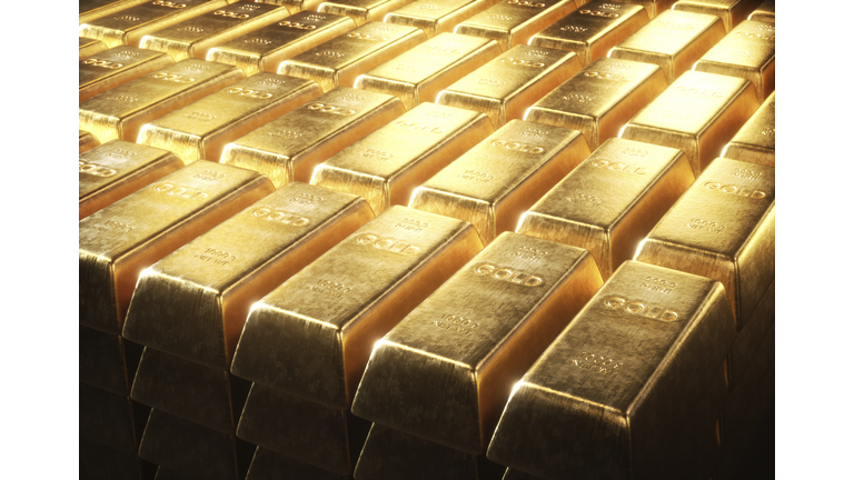 Gold bars, illustration