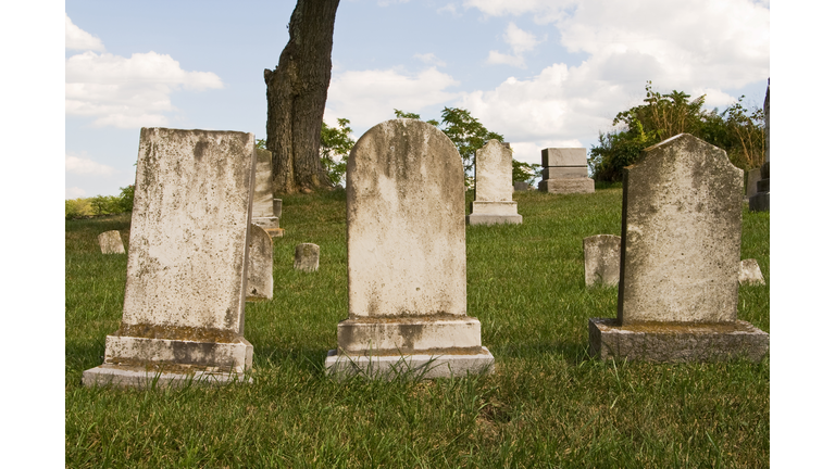 Three Blank Headstones