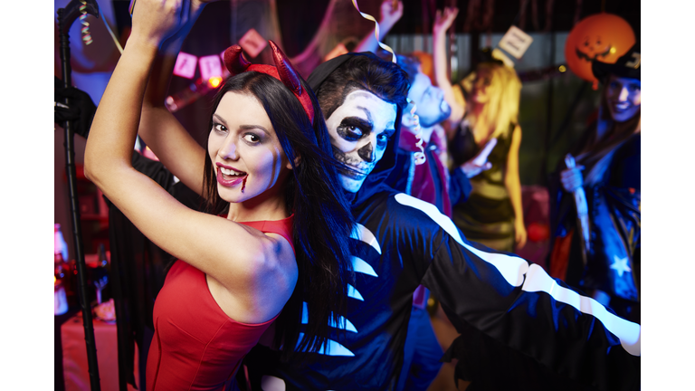Couple dancing at the party