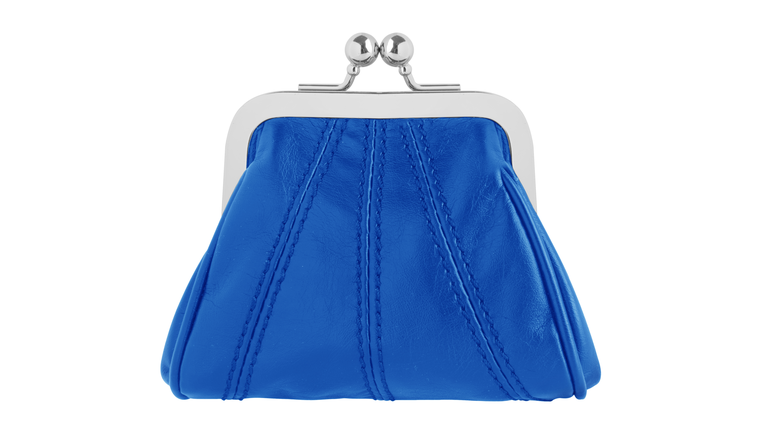 Blue changing purse