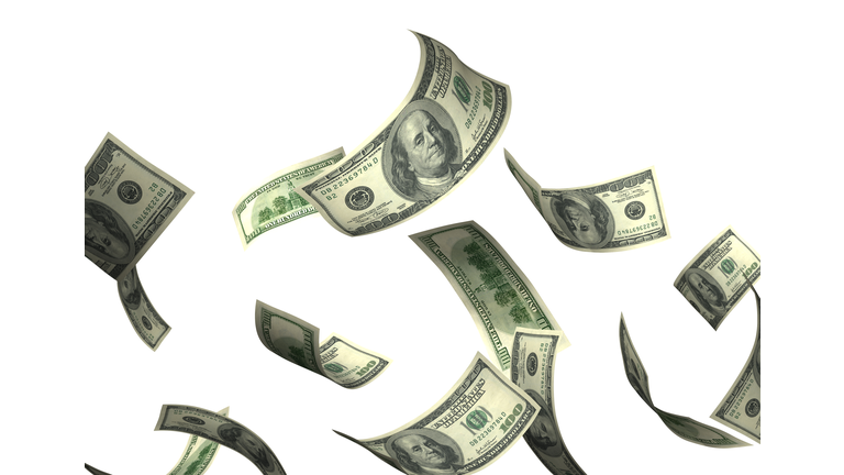Money falling