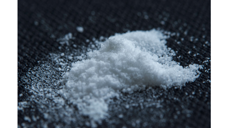 A white powder concept of cocaine