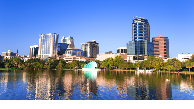 Downtown Orlando view, Florida