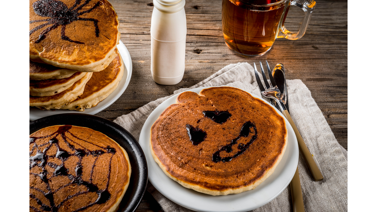 Halloween pancakes for children
