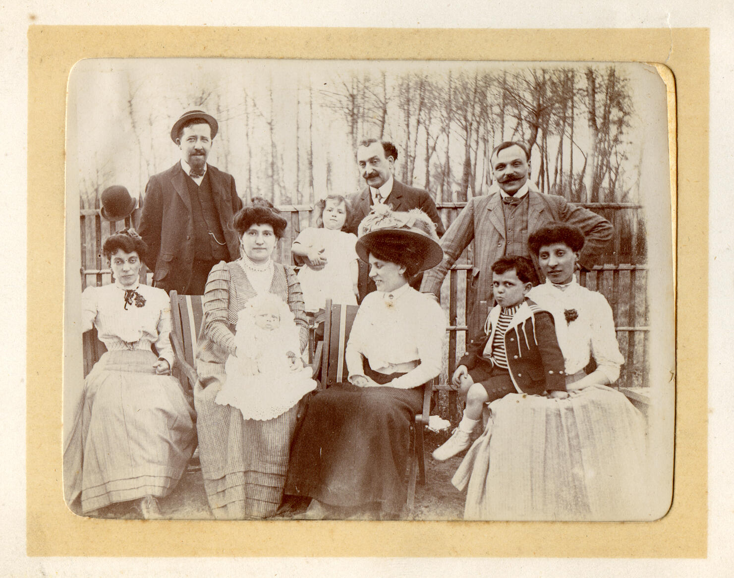 Edwardian Family Group Old Photograph