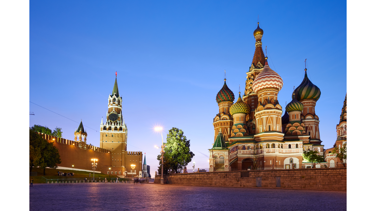 Red Square in Moscow at Sunset