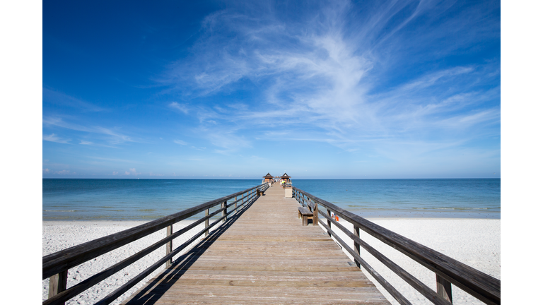 Naples pier ultra wide angle