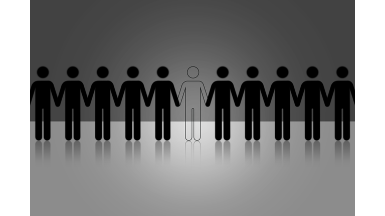 Illustration depicting a missing link or person